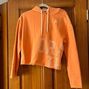 Orangetheory cropped orange hoodie